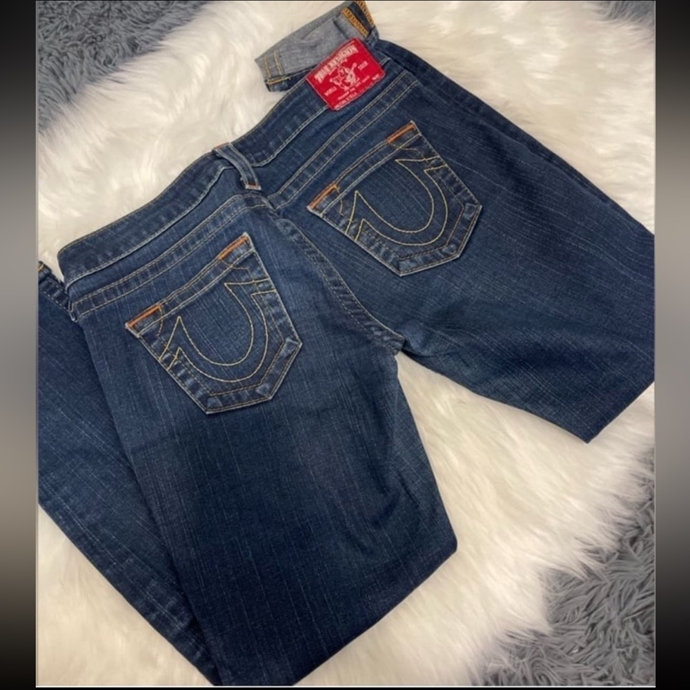 True Religion Blue Ankle Jeans